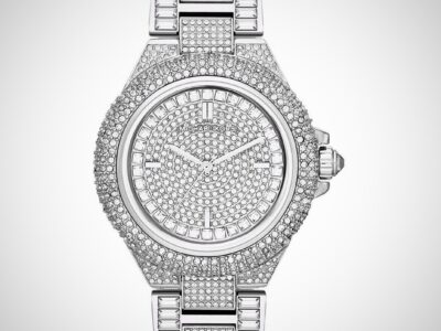 Crystal Encrusted Stainless Steel watchwhiz